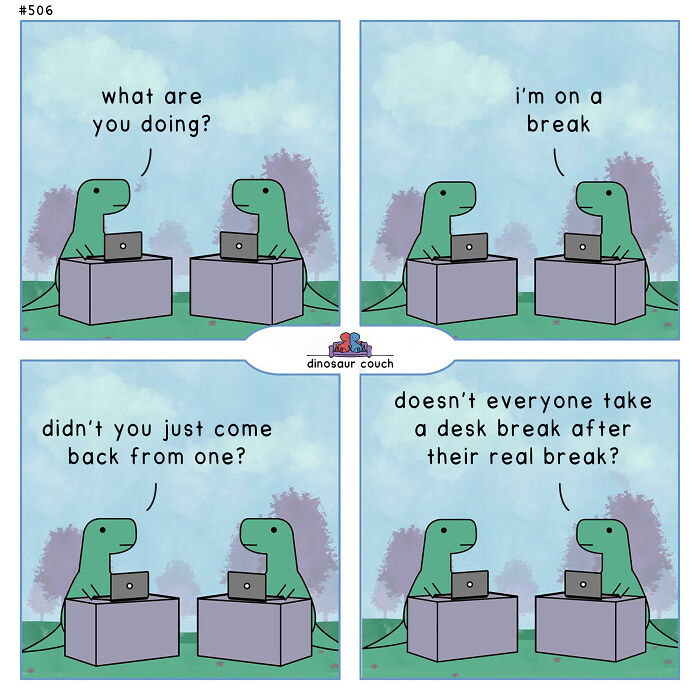 48 New “Dinosaur Couch” Comics Exploring Complex Emotions And Mental Health 48 New “Dinosaur Couch” Comics Exploring Complex Emotions And Mental Health