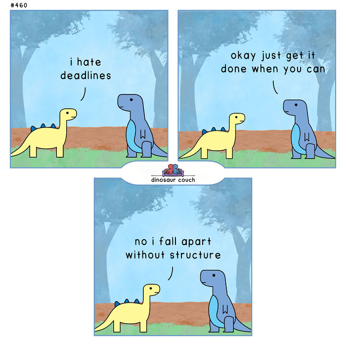 48 New “Dinosaur Couch” Comics Exploring Complex Emotions And Mental Health 48 New “Dinosaur Couch” Comics Exploring Complex Emotions And Mental Health