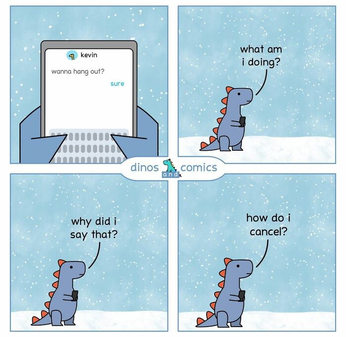 48 New “Dinosaur Couch” Comics Exploring Complex Emotions And Mental Health 48 New “Dinosaur Couch” Comics Exploring Complex Emotions And Mental Health