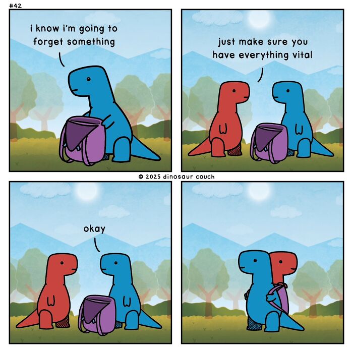 48 New “Dinosaur Couch” Comics Exploring Complex Emotions And Mental Health 48 New “Dinosaur Couch” Comics Exploring Complex Emotions And Mental Health