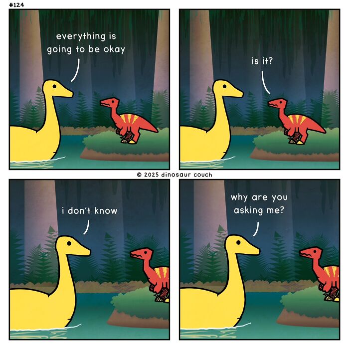 48 New “Dinosaur Couch” Comics Exploring Complex Emotions And Mental Health 48 New “Dinosaur Couch” Comics Exploring Complex Emotions And Mental Health