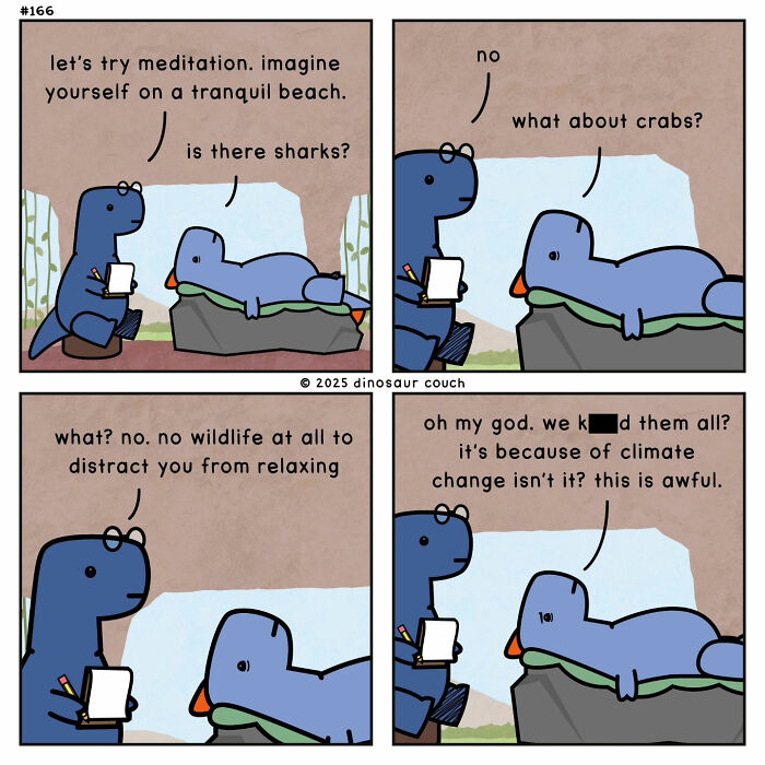 48 New “Dinosaur Couch” Comics Exploring Complex Emotions And Mental Health 48 New “Dinosaur Couch” Comics Exploring Complex Emotions And Mental Health