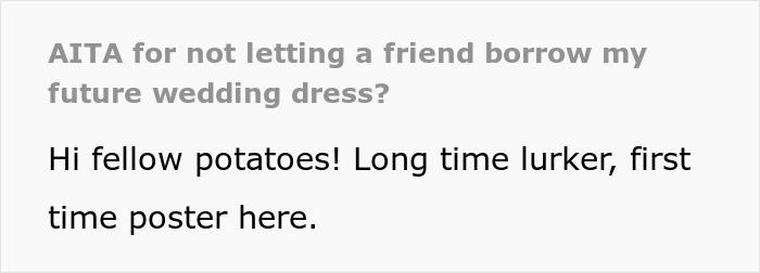 Woman Refuses To Lend Dream Wedding Dress To Friend, Shocked When They Start Spreading Lies