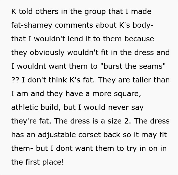 Woman Refuses To Lend Dream Wedding Dress To Friend, Shocked When They Start Spreading Lies