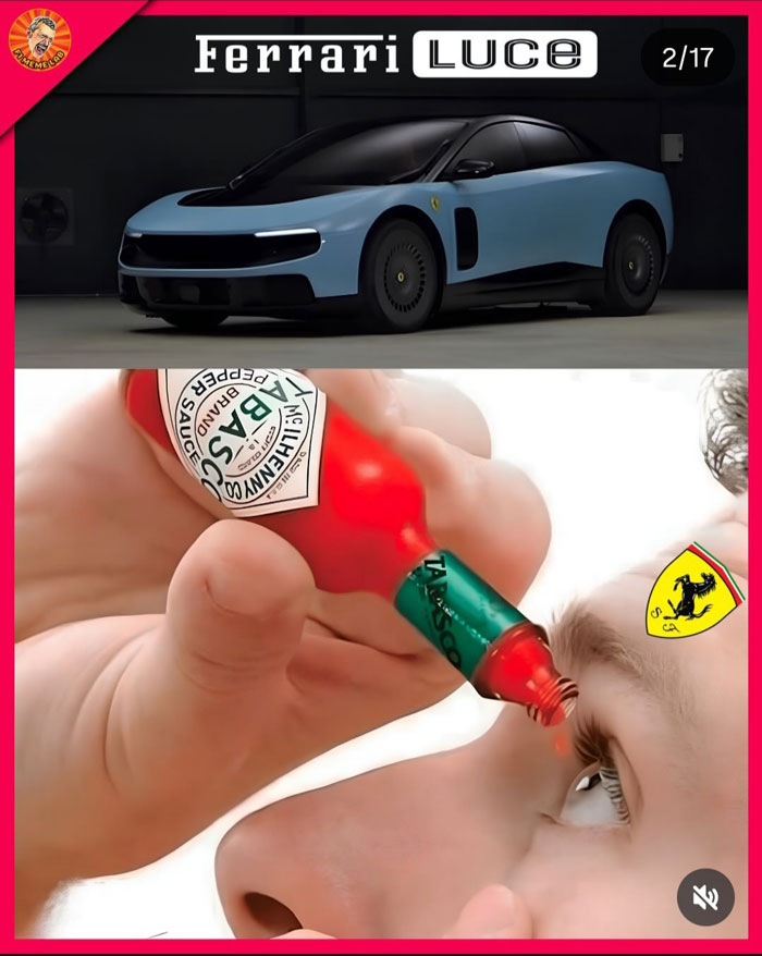 Ferrari’s First Fully Electric Car Gets Brutally Roasted Online With A Barrage Of Memes: “Vacuum Cleaner”