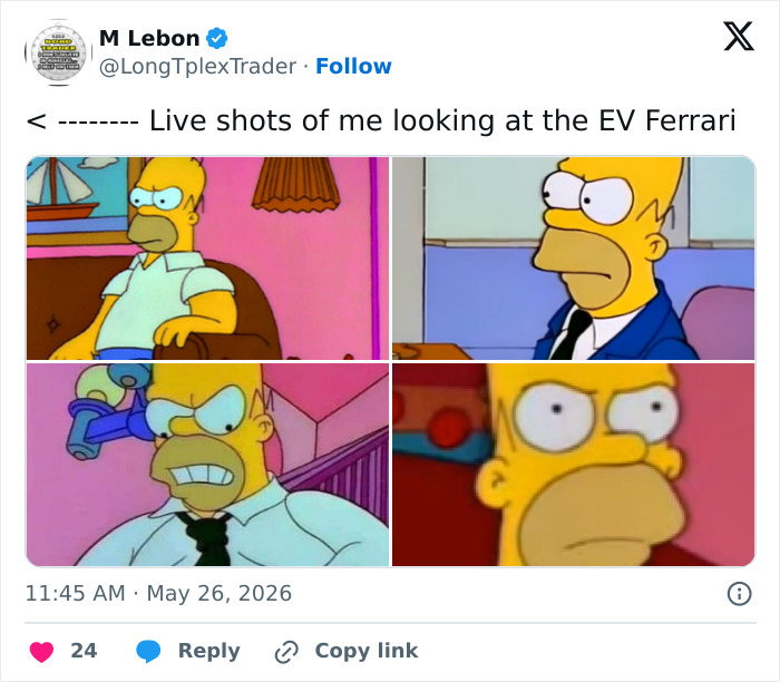 Ferrari’s First Fully Electric Car Gets Brutally Roasted Online With A Barrage Of Memes: “Vacuum Cleaner”