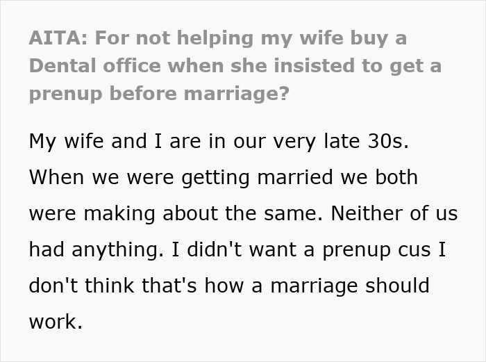 Wife Demands Prenup To Protect Her Income, Hubby Offers Her An 8% Interest Loan When She Needs Help Wife Demands Prenup To Protect Her Income, Hubby Offers Her An 8% Interest Loan When She Needs Help