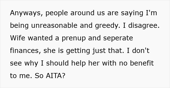 Wife Demands Prenup To Protect Her Income, Hubby Offers Her An 8% Interest Loan When She Needs Help Wife Demands Prenup To Protect Her Income, Hubby Offers Her An 8% Interest Loan When She Needs Help