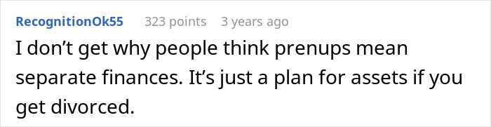 Wife Demands Prenup To Protect Her Income, Hubby Offers Her An 8% Interest Loan When She Needs Help Wife Demands Prenup To Protect Her Income, Hubby Offers Her An 8% Interest Loan When She Needs Help