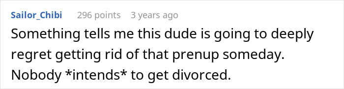 Wife Demands Prenup To Protect Her Income, Hubby Offers Her An 8% Interest Loan When She Needs Help Wife Demands Prenup To Protect Her Income, Hubby Offers Her An 8% Interest Loan When She Needs Help