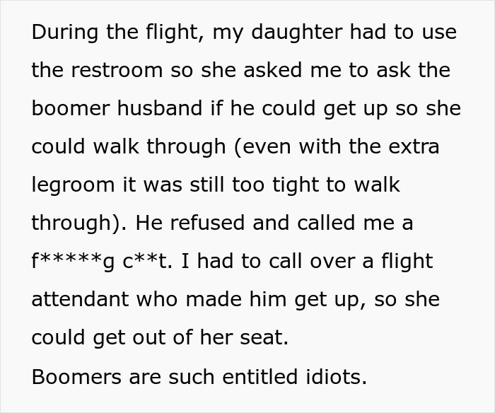 “She Said She’d Sue Me”: Flight Attendants Have To Get Involved Twice As Boomers Explode On A Mom “She Said She’d Sue Me”: Flight Attendants Have To Get Involved Twice As Boomers Explode On A Mom