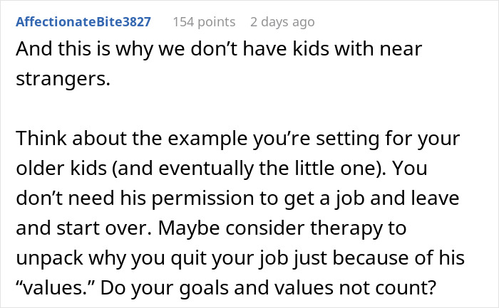 Guy Says GF Must “Submit” To Being A SAHM With Traditional Values, She Feels Lost And Trapped Guy Says GF Must “Submit” To Being A SAHM With Traditional Values, She Feels Lost And Trapped
