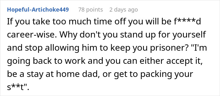 Guy Says GF Must “Submit” To Being A SAHM With Traditional Values, She Feels Lost And Trapped Guy Says GF Must “Submit” To Being A SAHM With Traditional Values, She Feels Lost And Trapped