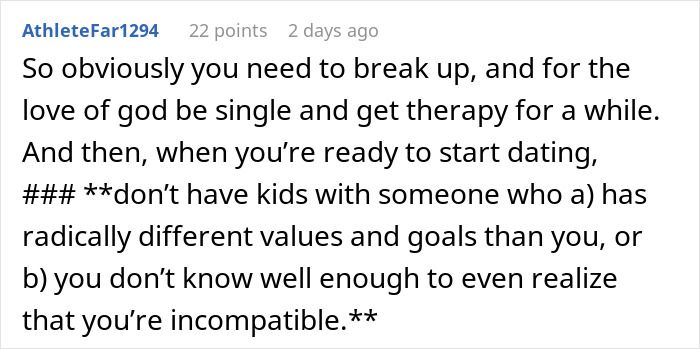 Guy Says GF Must “Submit” To Being A SAHM With Traditional Values, She Feels Lost And Trapped Guy Says GF Must “Submit” To Being A SAHM With Traditional Values, She Feels Lost And Trapped