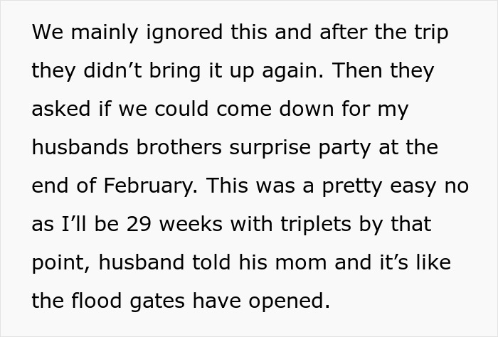 Woman Refuses Stressful Family Vacation While Pregnant, MIL Claims She’s Tearing Family Apart Woman Refuses Stressful Family Vacation While Pregnant, MIL Claims She’s Tearing Family Apart