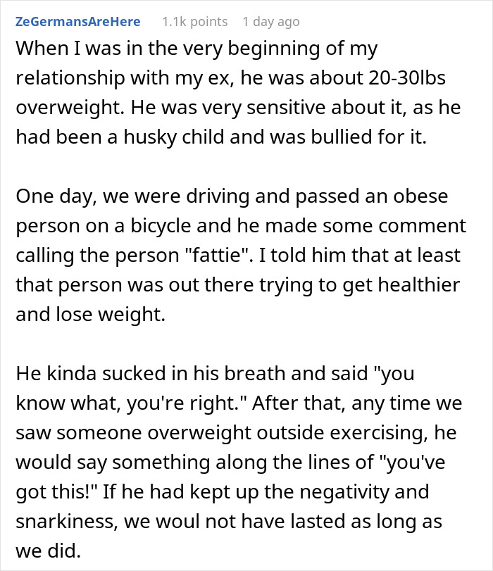 Guy Picks Cyberbullying Over GF, Ends Up Single When He Refuses To Give Up His Body-Shaming Hobby Guy Picks Cyberbullying Over GF, Ends Up Single When He Refuses To Give Up His Body-Shaming Hobby