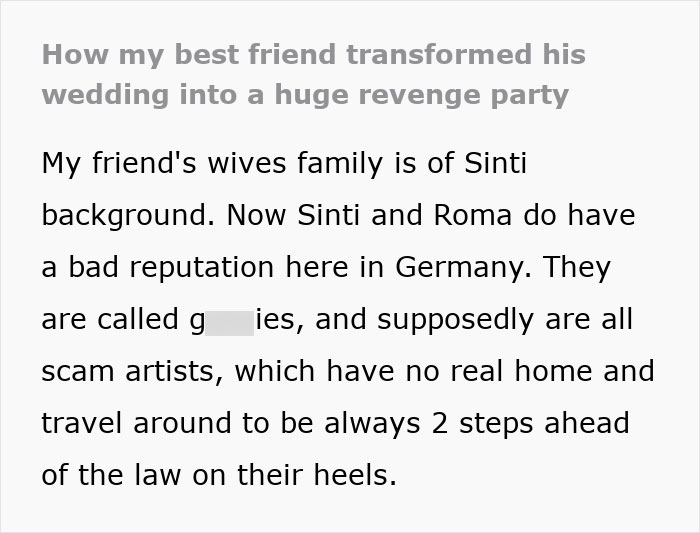 Racist MIL Spends Years Trying To Stop Son’s Wedding, Gets A Front Row Seat To Her Own Humiliation Racist MIL Spends Years Trying To Stop Son’s Wedding, Gets A Front Row Seat To Her Own Humiliation