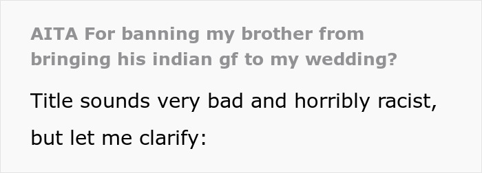Man Tells Brother&rsquo;s GF She&rsquo;s Banned From All Family Events, His Reason Leaves Her Speechless