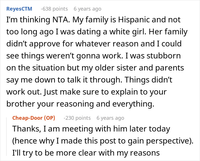 Man Tells Brother&rsquo;s GF She&rsquo;s Banned From All Family Events, His Reason Leaves Her Speechless