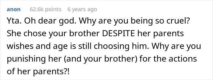 Man Tells Brother&rsquo;s GF She&rsquo;s Banned From All Family Events, His Reason Leaves Her Speechless