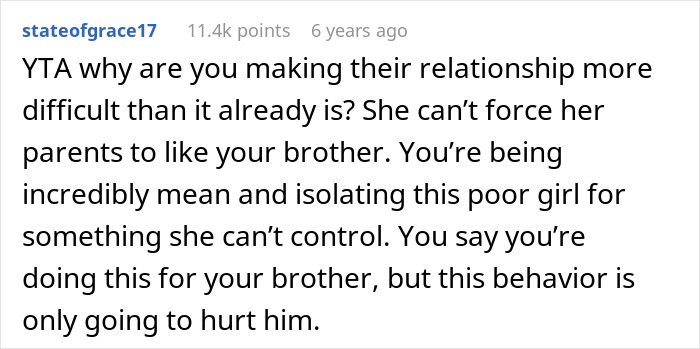 Man Tells Brother&rsquo;s GF She&rsquo;s Banned From All Family Events, His Reason Leaves Her Speechless