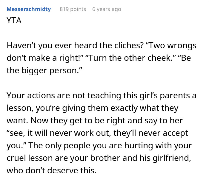 Man Tells Brother&rsquo;s GF She&rsquo;s Banned From All Family Events, His Reason Leaves Her Speechless