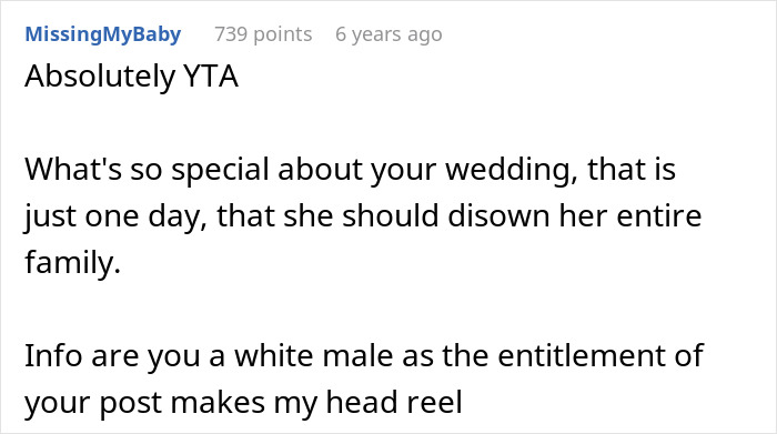Man Tells Brother&rsquo;s GF She&rsquo;s Banned From All Family Events, His Reason Leaves Her Speechless