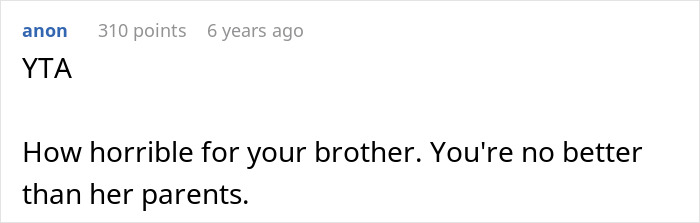 Man Tells Brother&rsquo;s GF She&rsquo;s Banned From All Family Events, His Reason Leaves Her Speechless