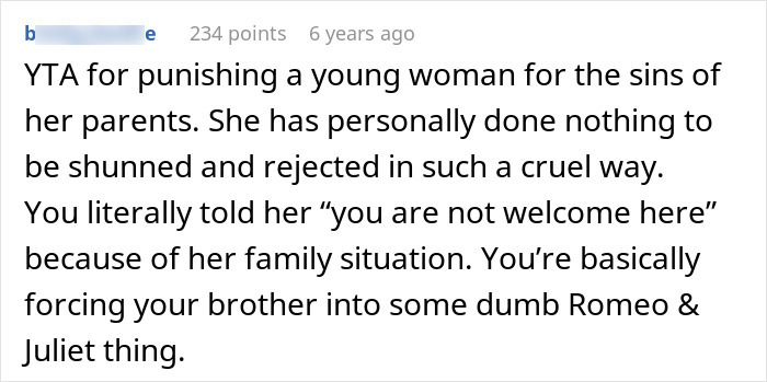 Man Tells Brother&rsquo;s GF She&rsquo;s Banned From All Family Events, His Reason Leaves Her Speechless
