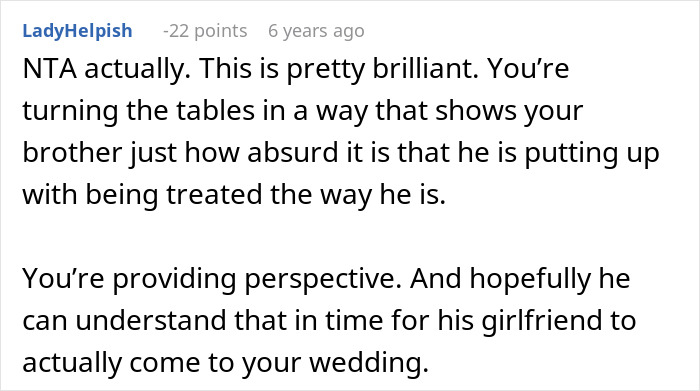 Man Tells Brother&rsquo;s GF She&rsquo;s Banned From All Family Events, His Reason Leaves Her Speechless