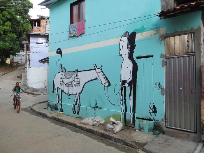 43 Black-And-White Murals By Alex Senna That Turn City Walls Into Stories 43 Black-And-White Murals By Alex Senna That Turn City Walls Into Stories