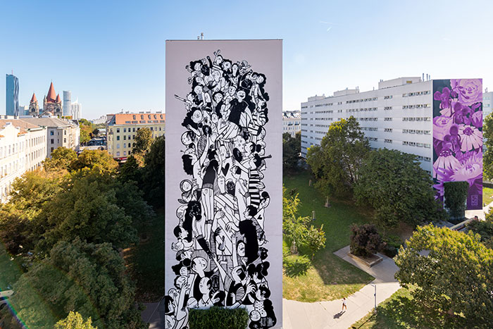 43 Black-And-White Murals By Alex Senna That Turn City Walls Into Stories 43 Black-And-White Murals By Alex Senna That Turn City Walls Into Stories