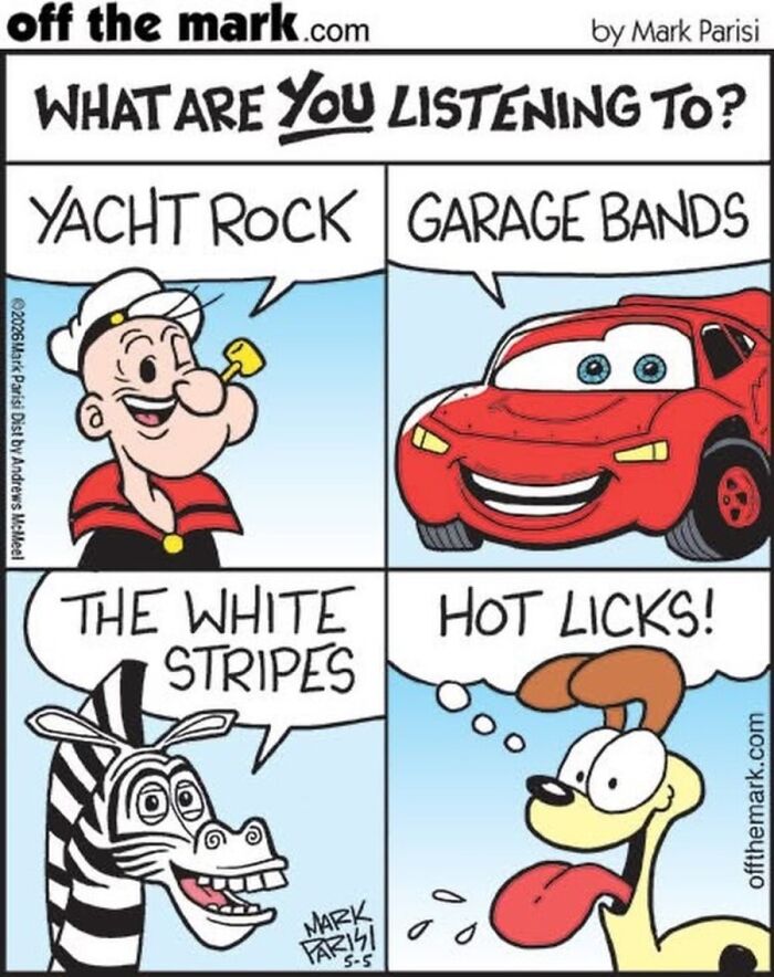 Cartoonist Mark Parisi Turns Music References Into Clever Comics (21 Pics) Cartoonist Mark Parisi Turns Music References Into Clever Comics (21 Pics)