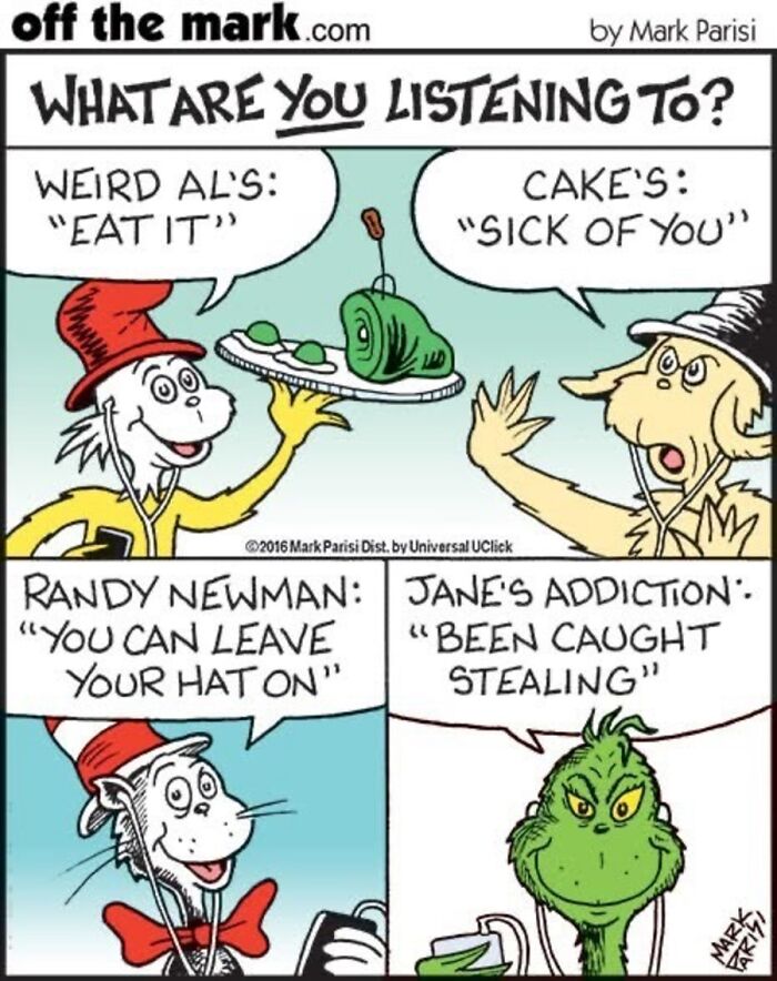 Cartoonist Mark Parisi Turns Music References Into Clever Comics (21 Pics) Cartoonist Mark Parisi Turns Music References Into Clever Comics (21 Pics)
