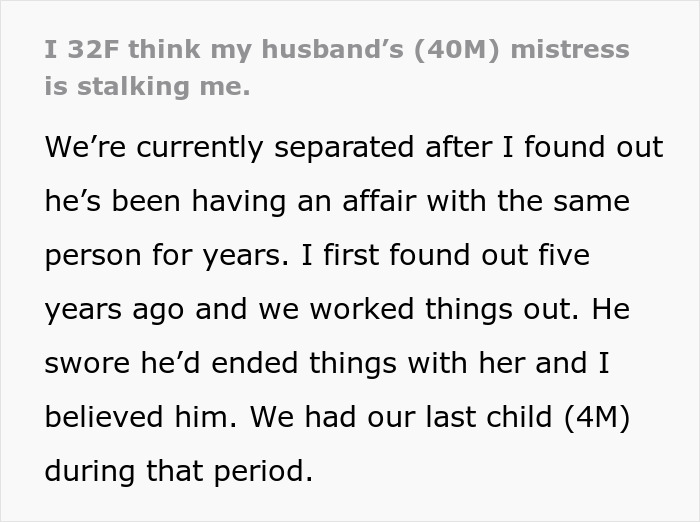 Cheating Husband Defends Mistress Appearing Everywhere, Says He Built His Family Life Around Her