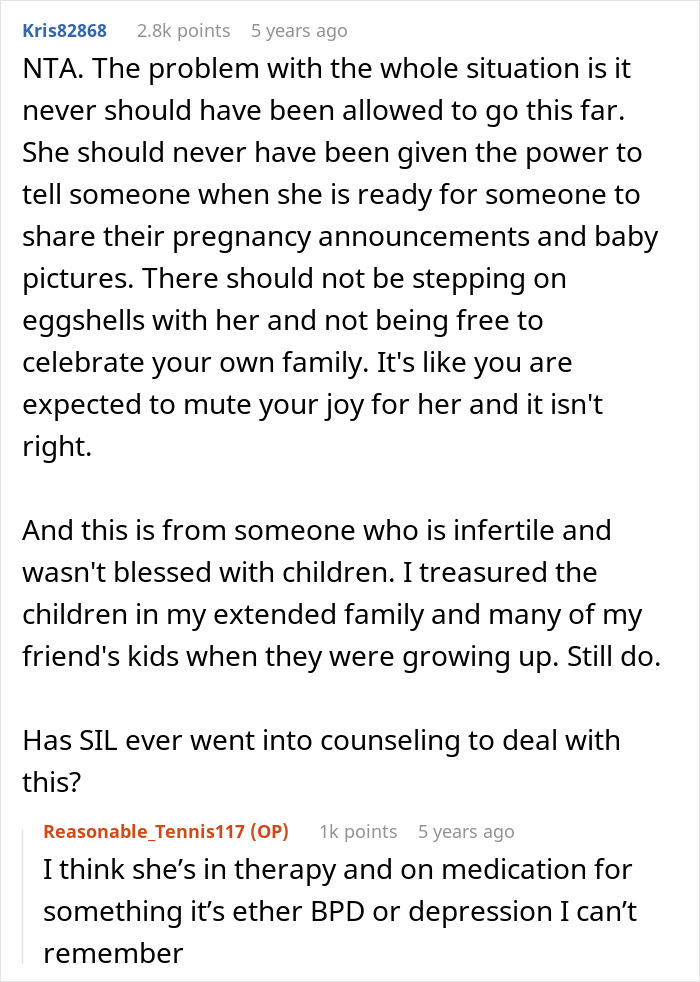 SIL Can’t Take Infertile Couple’s Whining Anymore, Snubs Them As They Show Up At 5 AM To Harass Her SIL Can’t Take Infertile Couple’s Whining Anymore, Snubs Them As They Show Up At 5 AM To Harass Her