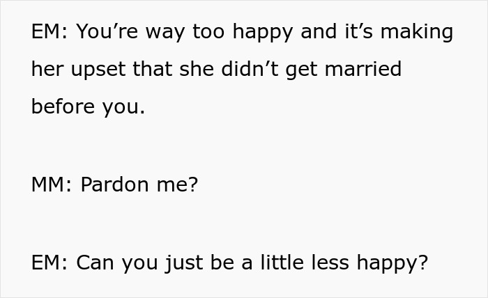 Woman Cries At Sister’s Wedding Out Of Jealousy, Mom Tells Bride To Be “Less Happy” During Event Woman Cries At Sister’s Wedding Out Of Jealousy, Mom Tells Bride To Be “Less Happy” During Event