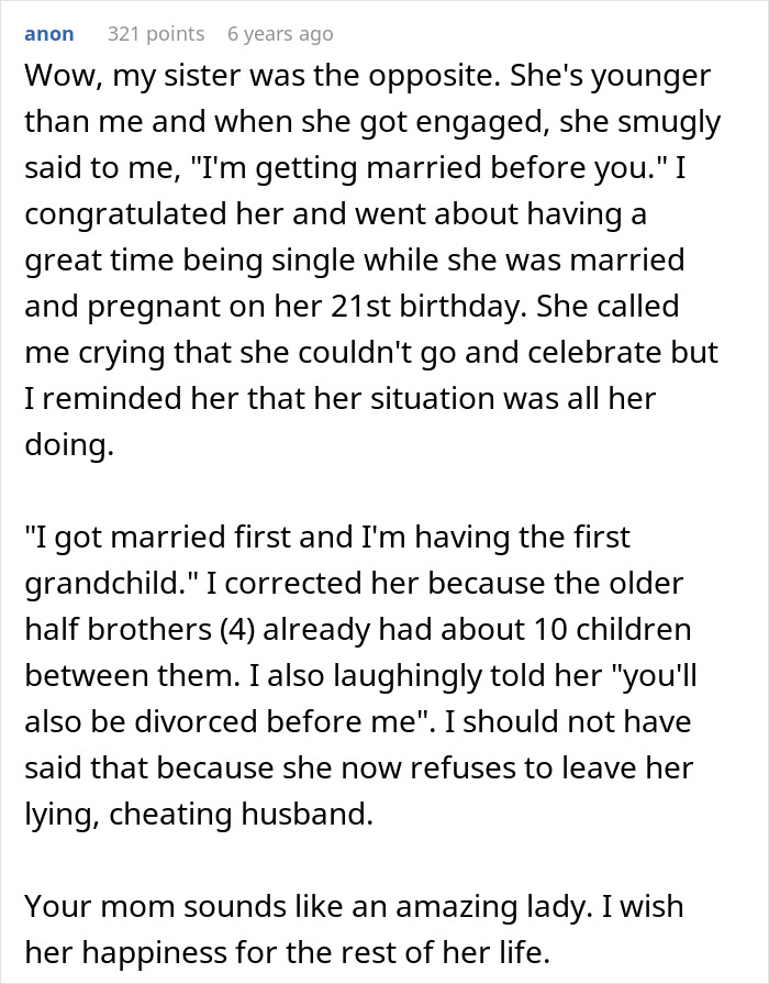 Woman Cries At Sister’s Wedding Out Of Jealousy, Mom Tells Bride To Be “Less Happy” During Event Woman Cries At Sister’s Wedding Out Of Jealousy, Mom Tells Bride To Be “Less Happy” During Event