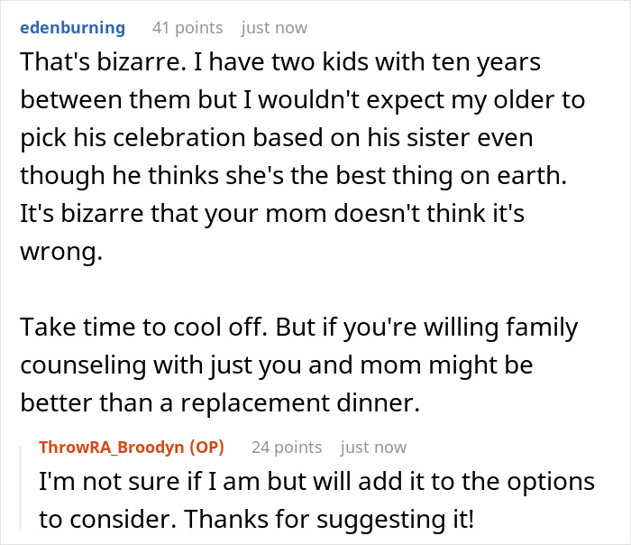 Mom Turns Son’s 18th B-Day Dinner Into Stepdaughter’s Fantasy Night, Fed-up Teen Finally Moves Out