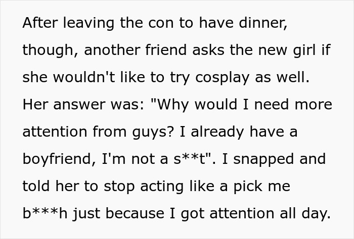 Cosplayer Avoids Ex All Day At Convention, Still Gets Accused Of Seeking Male Attention By His GF Cosplayer Avoids Ex All Day At Convention, Still Gets Accused Of Seeking Male Attention By His GF