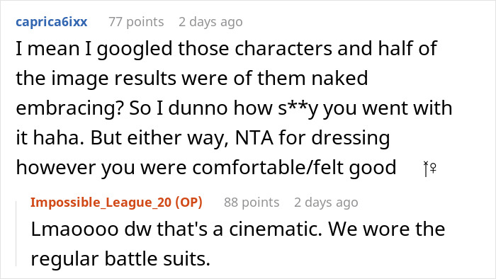 Cosplayer Avoids Ex All Day At Convention, Still Gets Accused Of Seeking Male Attention By His GF Cosplayer Avoids Ex All Day At Convention, Still Gets Accused Of Seeking Male Attention By His GF