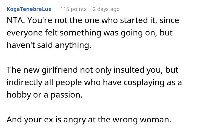 Cosplayer Avoids Ex All Day At Convention, Still Gets Accused Of Seeking Male Attention By His GF Cosplayer Avoids Ex All Day At Convention, Still Gets Accused Of Seeking Male Attention By His GF