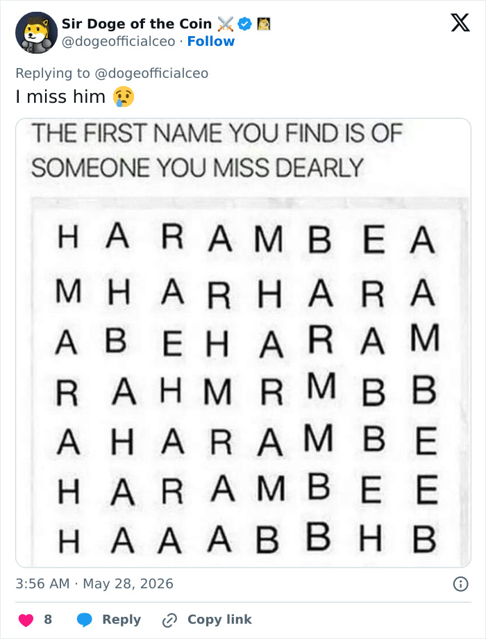 From Viral Memes To Heartfelt Tributes, Harambe&rsquo;s 10th Anniversary Sparks Frenzy With White House In The Mix
