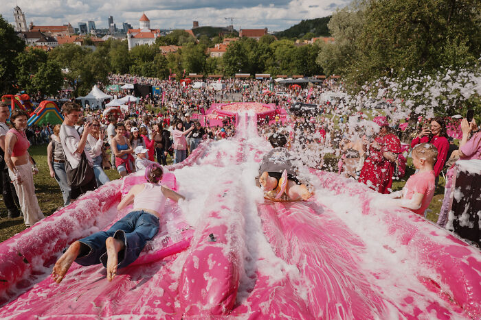 Iconic Pink Soup Inspires Capital Of Lithuania To Start A Tradition Of Coloring The City In Pink Iconic Pink Soup Inspires Capital Of Lithuania To Start A Tradition Of Coloring The City In Pink