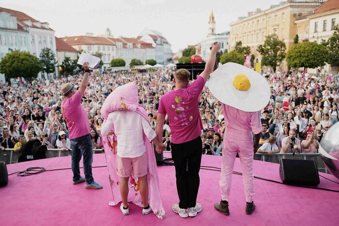 Iconic Pink Soup Inspires Capital Of Lithuania To Start A Tradition Of Coloring The City In Pink Iconic Pink Soup Inspires Capital Of Lithuania To Start A Tradition Of Coloring The City In Pink