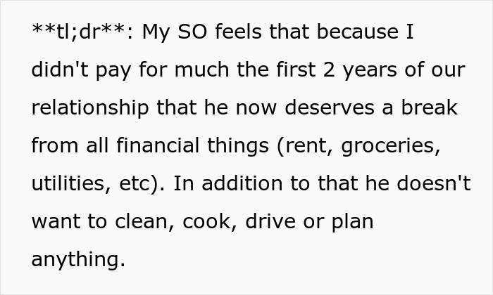 Guy Treats GF As A Free Maid And Won’t Pay Rent As He “Funded” The Relationship Before Guy Treats GF As A Free Maid And Won’t Pay Rent As He “Funded” The Relationship Before