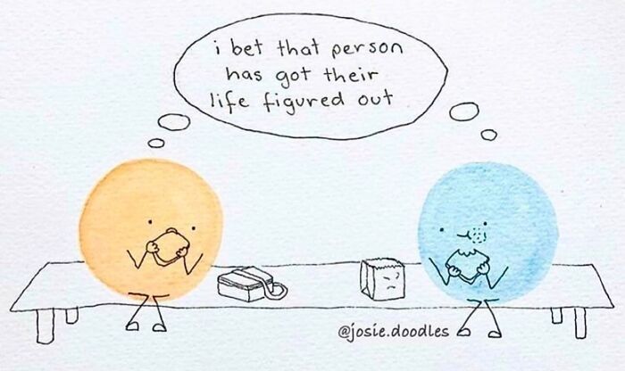40 Wholesome Comics By Josie Doodles That Turn Emotions Into Tiny Watercolor Characters
