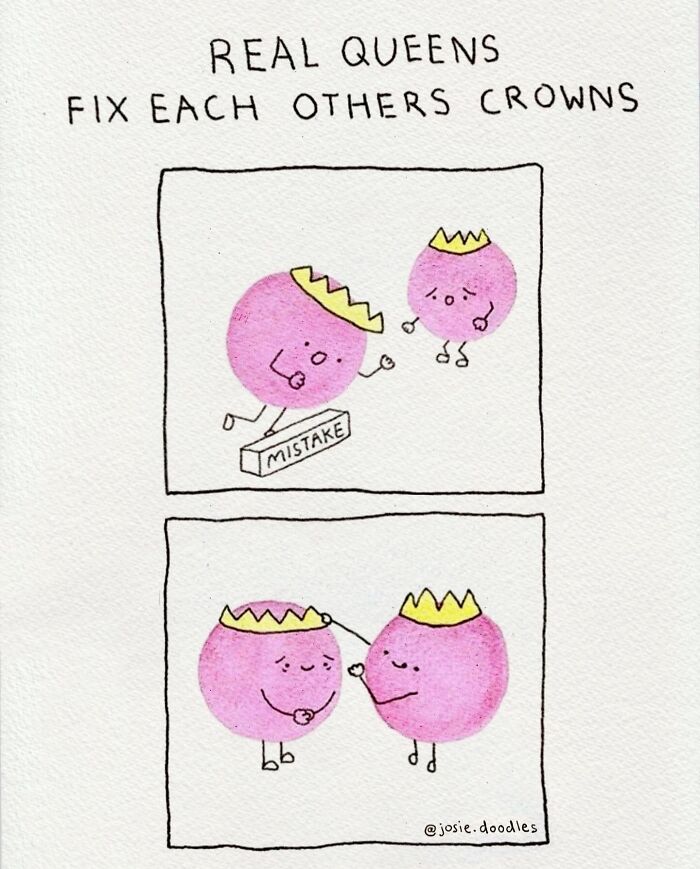 40 Wholesome Comics By Josie Doodles That Turn Emotions Into Tiny Watercolor Characters