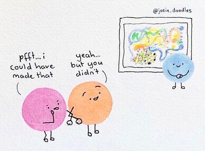 40 Wholesome Comics By Josie Doodles That Turn Emotions Into Tiny Watercolor Characters