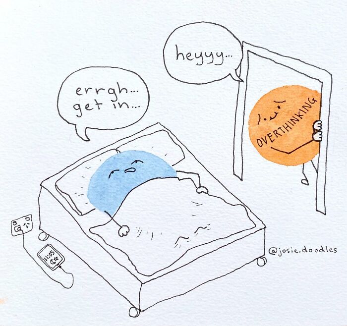 40 Wholesome Comics By Josie Doodles That Turn Emotions Into Tiny Watercolor Characters